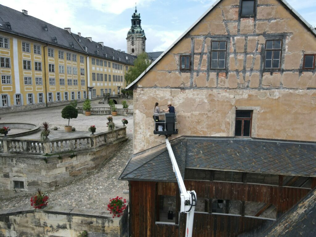 Voruntersuchungen am Marstall von Schloss Heidecksburg in Rudolstadt